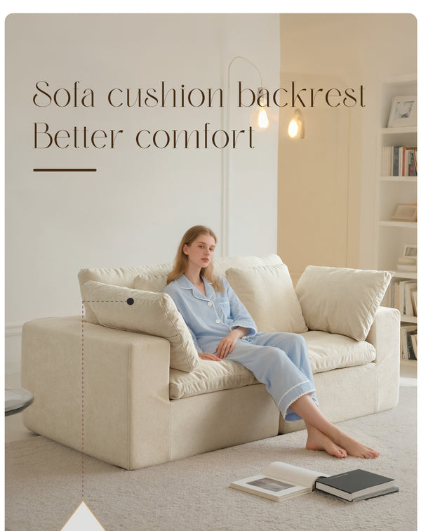 English Elm Modular Sectional Sofa - Versatile Sherpa Corduroy Couch With Space-Saving Design For Any Room W3622S00002