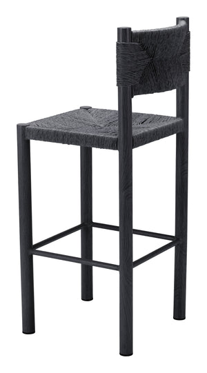 Zuo Modern Iska Barstool Set Of 2 - Modern Aluminum Design For Stylish Outdoor Patios And Bars Black Aluminum 704157-zuo-modern
