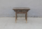 Vintage Console Table with Two Drawers Weathered Natural 35.83x16.93x31.5H