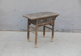 Vintage Console Table with Two Drawers Weathered Natural 35.83x16.93x31.5H