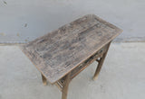 Vintage Console Table with Two Drawers Weathered Natural 35.83x16.93x31.5H