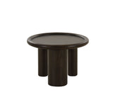 VIG Furniture Modrest Strauss - Contemporary Brown Ash Round Tall End Table VGOD-LZ-326E-BRN