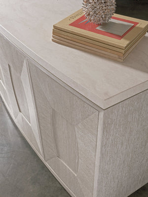 Lexington Artistica Home Mar Monte Buffet: Elegant Modern Design With Anticato Marble Top & Adjustable Shelves For Style Taupe Wood 2300-852