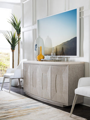 Lexington Artistica Home Mar Monte Buffet: Elegant Modern Design With Anticato Marble Top & Adjustable Shelves For Style Taupe Wood 2300-852