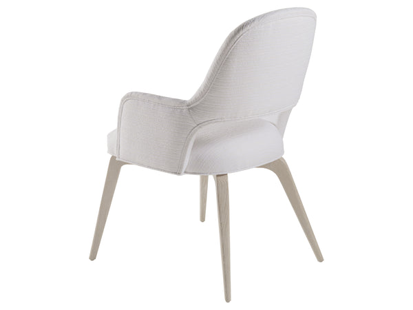 Lexington Artistica Home Mar Monte Dining Chair - Elegant Modern Design With Solid Oak Legs And Soft Performance Fabric Upholstery Taupe Wood 2300-881-01