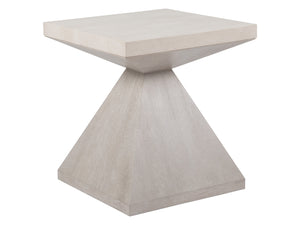Lexington Artistica Home Mar Monte End Table – Elegant Anticato Marble And Quartered White Oak Design For Modern Spaces Taupe Wood 2300-957