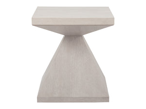 Lexington Artistica Home Mar Monte End Table – Elegant Anticato Marble And Quartered White Oak Design For Modern Spaces Taupe Wood 2300-957