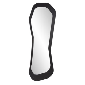 Howard Elliott Aranda Modern Mirror - Abstract Design With Matte Black Finish, Perfect For Stylish Home Décor! Black Mdf 230000-howard-elliott