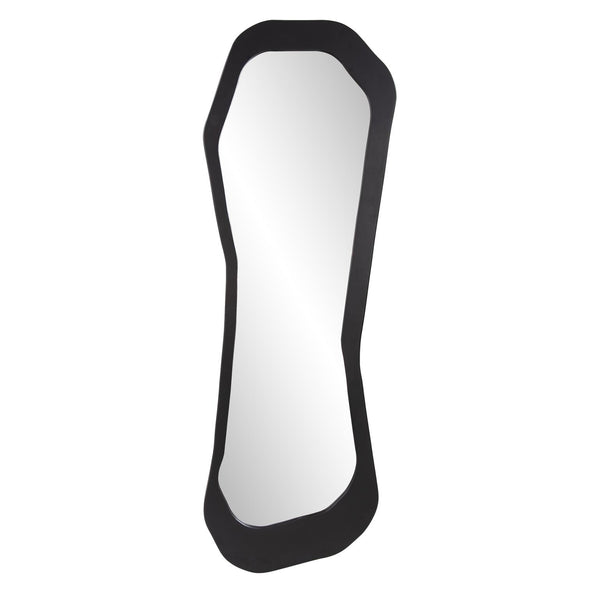 Howard Elliott Aranda Modern Mirror - Abstract Design With Matte Black Finish, Perfect For Stylish Home Décor! Black Mdf 230000-howard-elliott