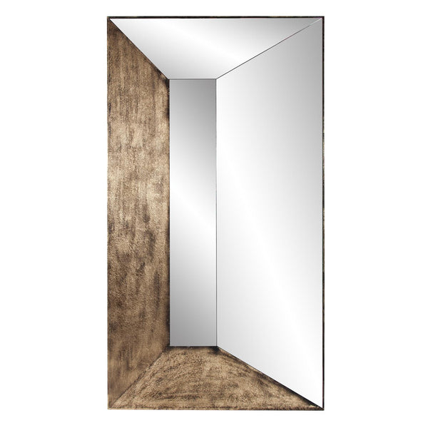 Howard Elliott Barragan Oversized Mirror With Hand-painted Textured Panels - Modern & Transitional Design Focal Point Gold Mdf 230002-howard-elliott
