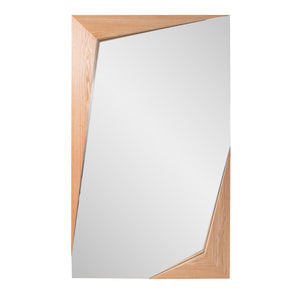 Howard Elliott Mojgan Modern Oversized Mirror With Wooden Accents – Versatile, Stylish, And Perfect For Any Room Brown Oak,Veneer 230014-howard-elliott