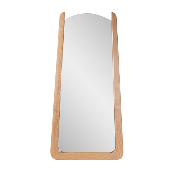 Howard Elliott Woodard Asymmetrical Oversized Mirror - Unique Wooden Design Perfect For Wall Or Leaner Display Brown Wood 230018-howard-elliott
