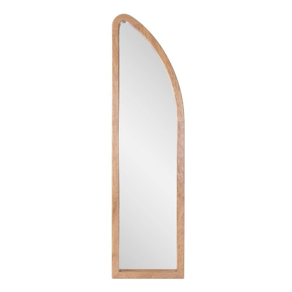 Howard Elliott Mckenna Asymmetrical Oversized Mirror - Unique Wooden Design For Leaning Or Wall Mounting Decor Brown Wood 230020-howard-elliott