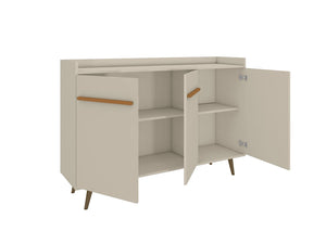 Manhattan Comfort Bradley Mid-Century Modern Buffet Stand/ Sideboard Off White 230BMC1