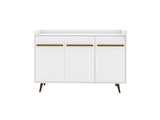 Manhattan Comfort Bradley Mid-Century Modern Buffet Stand/ Sideboard White 230BMC6