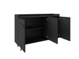 Manhattan Comfort Bradley Mid-Century Modern Buffet Stand/ Sideboard Black 230BMC8