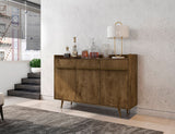 Manhattan Comfort Bradley Mid-Century Modern Buffet Stand/ Sideboard Rustic Brown 230BMC9