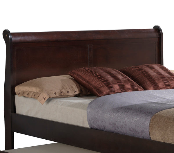 English Elm Elegant Cappuccino Trundle Bed – Stylish, Space-Saving Comfort For Guests & Kids' Rooms! B078S00334