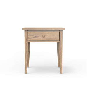 Alpine Furniture Palmer Nightstand: Timeless Shaker Style With Graceful Craftsmanship For Your Elegant Bedroom Retreat Natural Solid Rubberwood & Pine + Mindy Veneer 2311-02-alpine