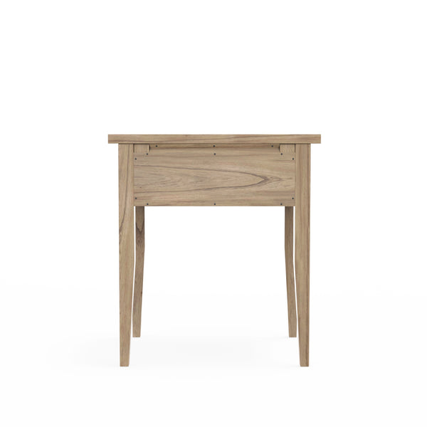 Alpine Furniture Palmer Nightstand: Timeless Shaker Style With Graceful Craftsmanship For Your Elegant Bedroom Retreat Natural Solid Rubberwood & Pine + Mindy Veneer 2311-02-alpine