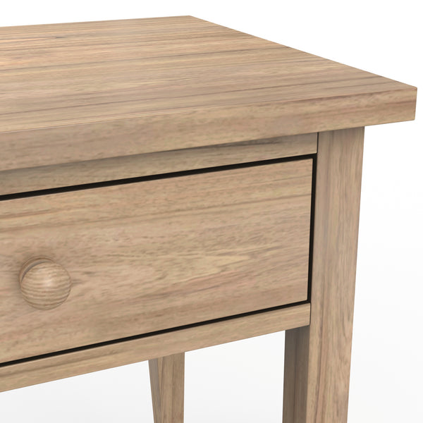 Alpine Furniture Palmer Nightstand: Timeless Shaker Style With Graceful Craftsmanship For Your Elegant Bedroom Retreat Natural Solid Rubberwood & Pine + Mindy Veneer 2311-02-alpine
