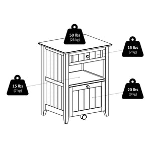 Winsome Wood Burke Home Office File Cabinet In Dark Coffee - Stylish Storage Solution With Versatile Design Coffee Solid ,Composite Wood 23119-winsome-wood