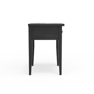 Alpine Furniture Palmer Nightstand: Timeless Shaker Style With Graceful Craftsmanship For Your Elegant Bedroom Retreat Black Solid Rubberwood & Pine + Mindy Veneer 2311blk-02-alpine