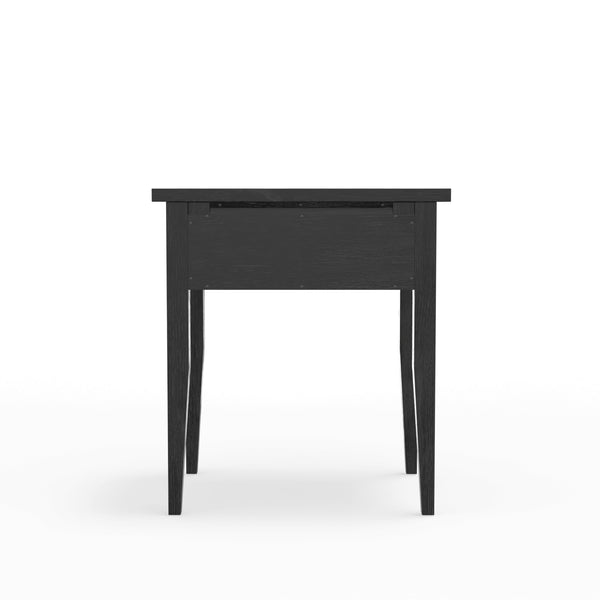 Alpine Furniture Palmer Nightstand: Timeless Shaker Style With Graceful Craftsmanship For Your Elegant Bedroom Retreat Black Solid Rubberwood & Pine + Mindy Veneer 2311blk-02-alpine