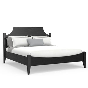 Alpine Furniture Palmer Standard King Bed - Timeless Shaker Style With Elegant Craftsmanship For A Beautiful Bedroom Black Solid Rubberwood & Pine + Mindy Veneer 2311blk-ek-alpine