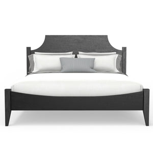 Alpine Furniture Palmer Standard King Bed - Timeless Shaker Style With Elegant Craftsmanship For A Beautiful Bedroom Black Solid Rubberwood & Pine + Mindy Veneer 2311blk-ek-alpine
