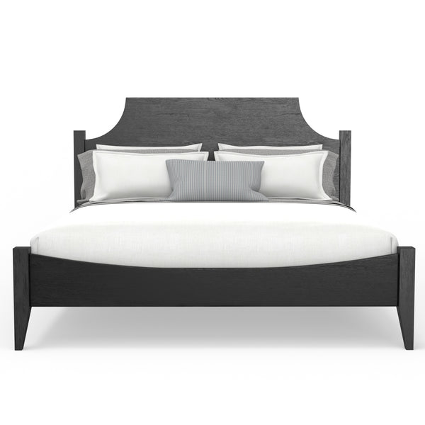 Alpine Furniture Palmer Standard King Bed - Timeless Shaker Style With Elegant Craftsmanship For A Beautiful Bedroom Black Solid Rubberwood & Pine + Mindy Veneer 2311blk-ek-alpine