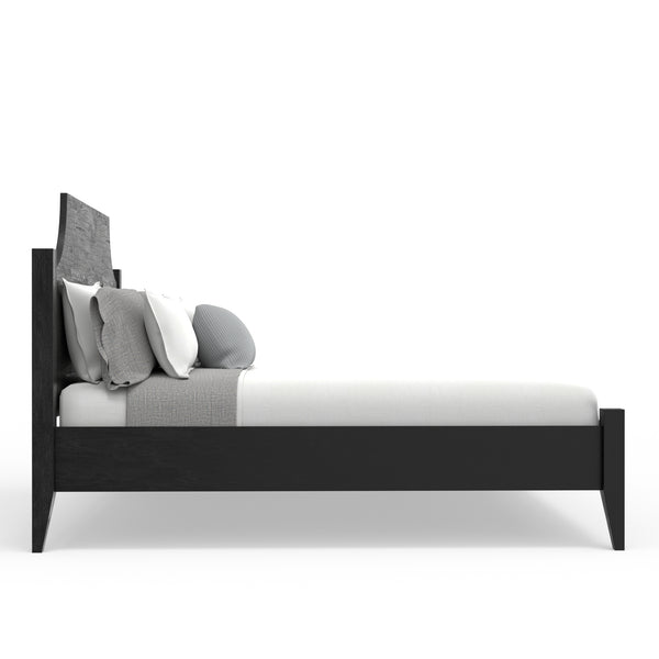 Alpine Furniture Palmer Standard King Bed - Timeless Shaker Style With Elegant Craftsmanship For A Beautiful Bedroom Black Solid Rubberwood & Pine + Mindy Veneer 2311blk-ek-alpine