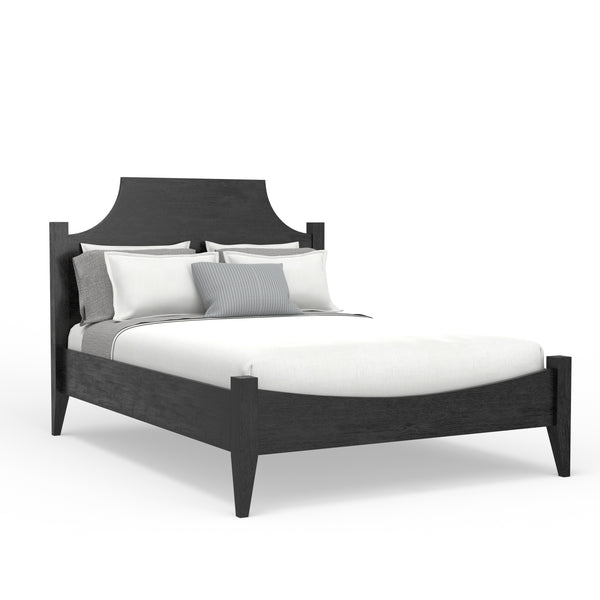 Alpine Furniture Palmer Standard King Bed - Timeless Shaker Style With Elegant Craftsmanship For A Beautiful Bedroom Black Solid Rubberwood & Pine + Mindy Veneer 2311blk-q-alpine