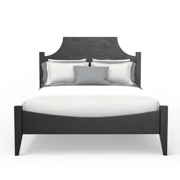 Alpine Furniture Palmer Standard King Bed - Timeless Shaker Style With Elegant Craftsmanship For A Beautiful Bedroom Black Solid Rubberwood & Pine + Mindy Veneer 2311blk-q-alpine