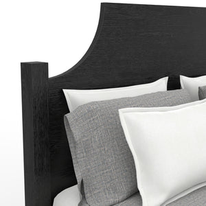 Alpine Furniture Palmer Standard King Bed - Timeless Shaker Style With Elegant Craftsmanship For A Beautiful Bedroom Black Solid Rubberwood & Pine + Mindy Veneer 2311blk-q-alpine