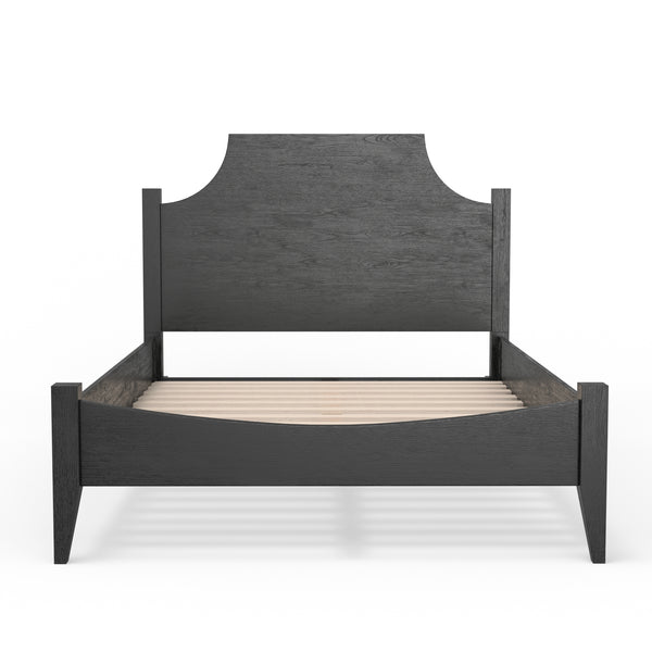 Alpine Furniture Palmer Standard King Bed - Timeless Shaker Style With Elegant Craftsmanship For A Beautiful Bedroom Black Solid Rubberwood & Pine + Mindy Veneer 2311blk-q-alpine