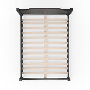 Alpine Furniture Palmer Standard King Bed - Timeless Shaker Style With Elegant Craftsmanship For A Beautiful Bedroom Black Solid Rubberwood & Pine + Mindy Veneer 2311blk-q-alpine