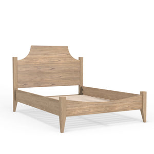 Alpine Furniture Palmer Standard King Bed - Timeless Shaker Style With Elegant Craftsmanship For A Beautiful Bedroom Natural Solid Rubberwood & Pine + Mindy Veneer 2311-ek-alpine