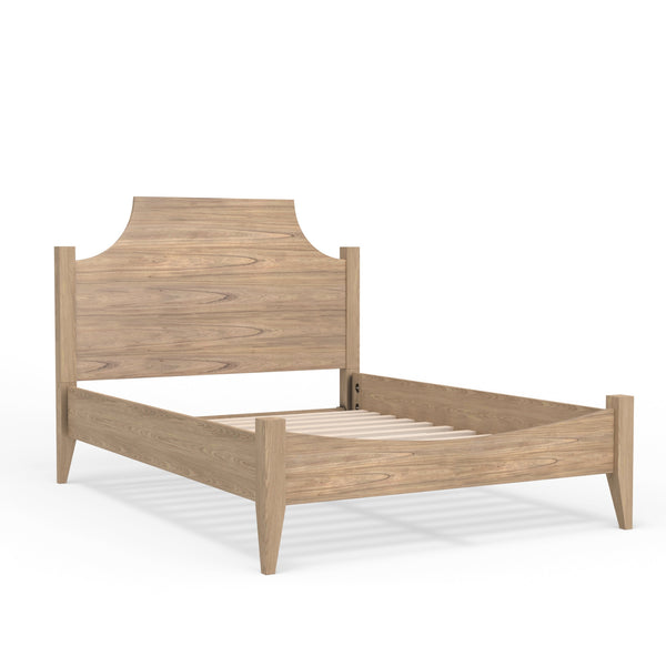 Alpine Furniture Palmer Standard King Bed - Timeless Shaker Style With Elegant Craftsmanship For A Beautiful Bedroom Natural Solid Rubberwood & Pine + Mindy Veneer 2311-ek-alpine