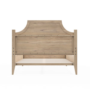 Alpine Furniture Palmer Standard King Bed - Timeless Shaker Style With Elegant Craftsmanship For A Beautiful Bedroom Natural Solid Rubberwood & Pine + Mindy Veneer 2311-ek-alpine