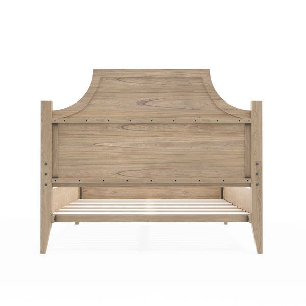 Alpine Furniture Palmer Standard King Bed - Timeless Shaker Style With Elegant Craftsmanship For A Beautiful Bedroom Natural Solid Rubberwood & Pine + Mindy Veneer 2311-ek-alpine