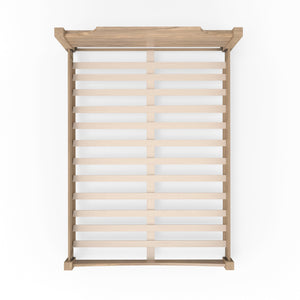 Alpine Furniture Palmer Standard King Bed - Timeless Shaker Style With Elegant Craftsmanship For A Beautiful Bedroom Natural Solid Rubberwood & Pine + Mindy Veneer 2311-ek-alpine