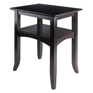 Winsome Wood Camden Accent Table In Rich Coffee Finish – Elegant Solid Wood Design With Functional Shelf Space Coffee Solid ,Composite Wood 23122-winsome-wood