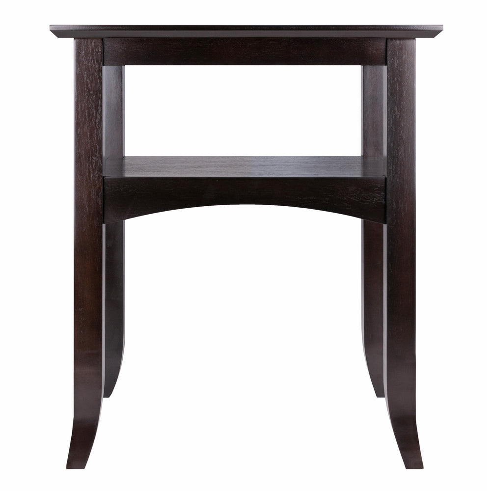 Winsome Wood Camden Accent Table In Rich Coffee Finish – Elegant Solid Wood Design With Functional Shelf Space Coffee Solid ,Composite Wood 23122-winsome-wood