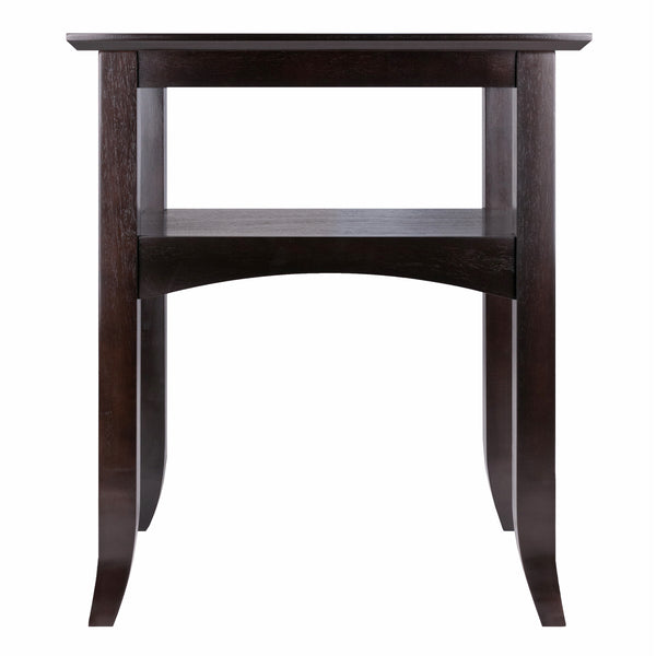 Winsome Wood Camden Accent Table In Rich Coffee Finish – Elegant Solid Wood Design With Functional Shelf Space Coffee Solid ,Composite Wood 23122-winsome-wood