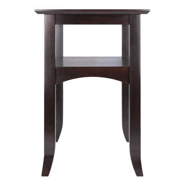 Winsome Wood Camden Accent Table In Rich Coffee Finish – Elegant Solid Wood Design With Functional Shelf Space Coffee Solid ,Composite Wood 23122-winsome-wood