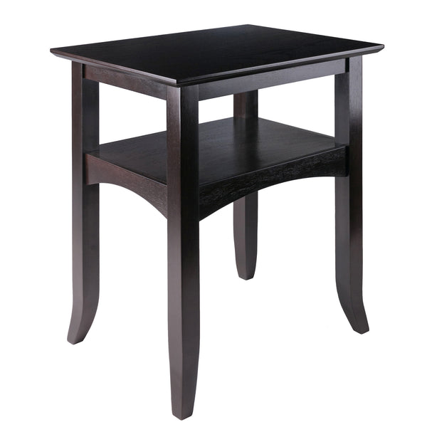 Winsome Wood Camden Accent Table In Rich Coffee Finish – Elegant Solid Wood Design With Functional Shelf Space Coffee Solid ,Composite Wood 23122-winsome-wood