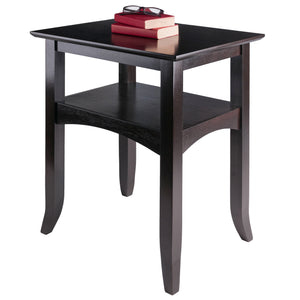 Winsome Wood Camden Accent Table In Rich Coffee Finish – Elegant Solid Wood Design With Functional Shelf Space Coffee Solid ,Composite Wood 23122-winsome-wood