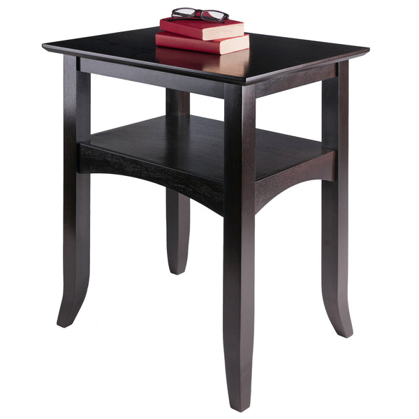 Winsome Wood Camden Accent Table In Rich Coffee Finish – Elegant Solid Wood Design With Functional Shelf Space Coffee Solid ,Composite Wood 23122-winsome-wood