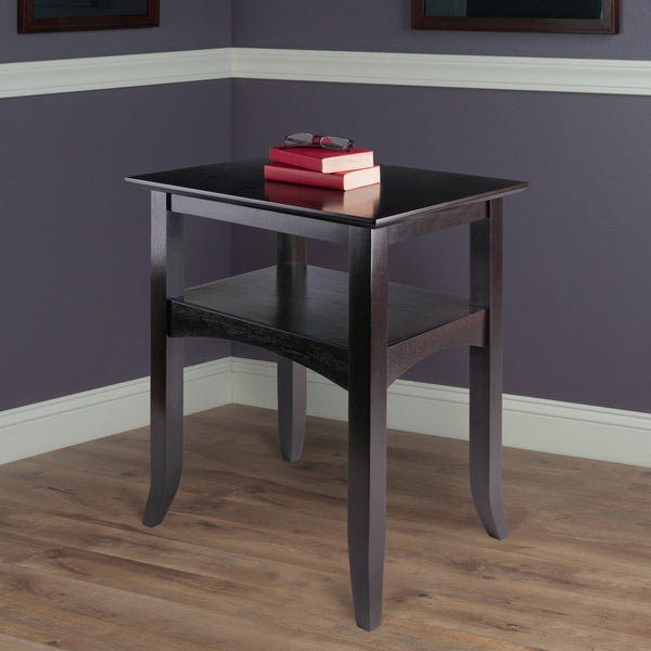 Winsome Wood Camden Accent Table In Rich Coffee Finish – Elegant Solid Wood Design With Functional Shelf Space Coffee Solid ,Composite Wood 23122-winsome-wood
